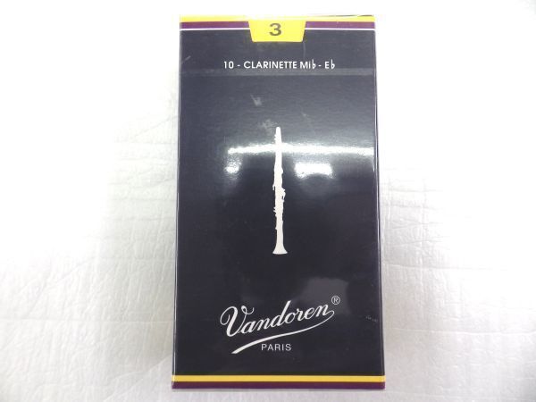 VANDOREN バンドレン E♭クラリネット エスクラ リード Traditional トラディショナル(青箱)3番 1箱 野中貿易正規輸入品