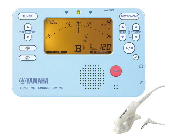 限定カラー YAMAHA ヤマハ チューナーメトロノーム マイク付 TDM710BLM ブルー