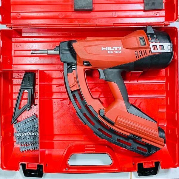 動作良好 送料無料 ヒルティ HILTI ガス式鋲打ち機 GX120 ガス銃 ガスネイラ ケース付き