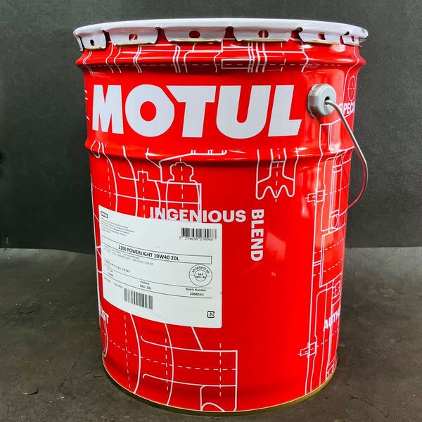未使用 送料無料 MOTUL モチュール モチュール・エンジンオイル POWER LIGHT 2100 10W40・20L