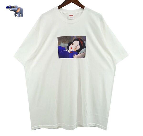 Supreme シュプリーム 24AW Snow White Tee ディズニー 白雪姫 コラボ Tシャツ メンズ ホワイト