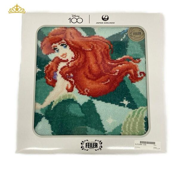 FEILER ディズニー ディズニー創立100周年記念 限定品 ハンドタオル フェイラー アリエル コラボ ハンカチ Disney100