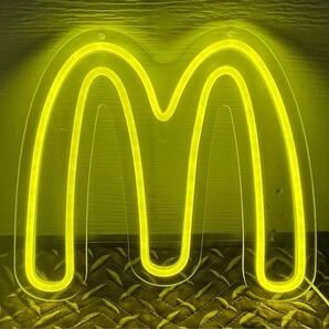 マクドナルド LEDネオン ネオン看板 1色 USB電源 アメリカン雑貨 ガレージ雑貨 ハンバーガー McDonald i'm lovin' it ゴールデンアーチ