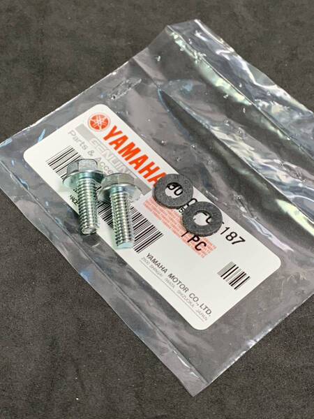 SR400 ガソリンコック取り付けボルト&ワッシャー 新品即決 ヤマハ純正 XJ400 RZ350 RZ250 XJ550 GX250 GX400 XS250 XS400 RD250 RD350