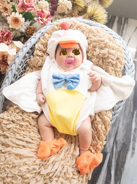 ベビーコスプレ ロンパース 60 70★月齢フォト ニューボーンフォト 記念写真 赤ちゃん