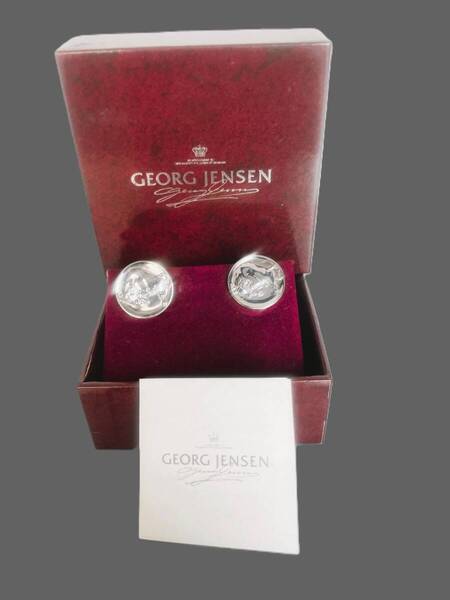 GEORG JENSEN ジョージジェンセン カフリンクス 闘牛 SV925 箱付き