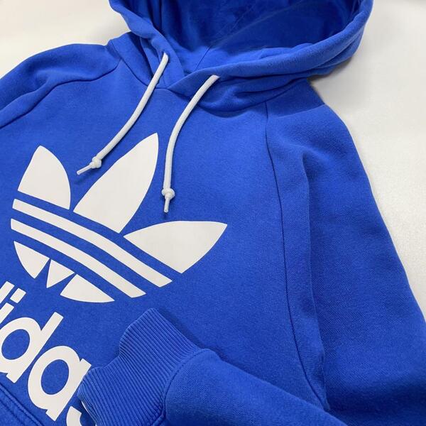 adidas アディダスオリジナルス パーカー ブルー メンズM