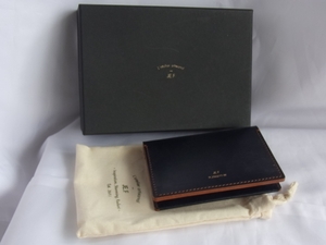 未使用 セドウィック Sedgwick British Bridle Leather ブリティッシュ ブライドル レザー パスケース 二つ折り カードケース 革ケース