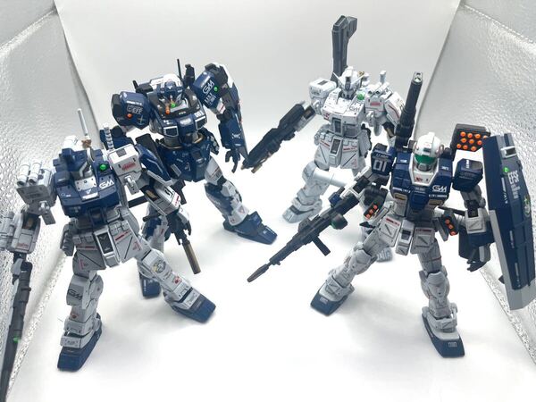 1/144HGジムスパルタン(隊長機/一般機)ジェスタORIGINジム4体セット※TikTokでも公開中 ガンダム ガンプラ HG