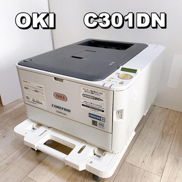 OKI C301DN カラーレーザープリンター A4 LED オキ 通電OK ★