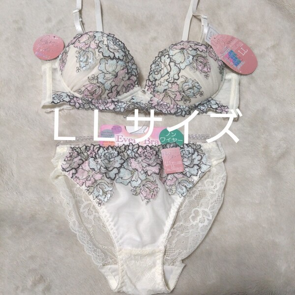 ⑧ブラ&ショーツ LLサイズ ノンワイヤー 該当サイズ A85 B80 B85 C80 D75 D80