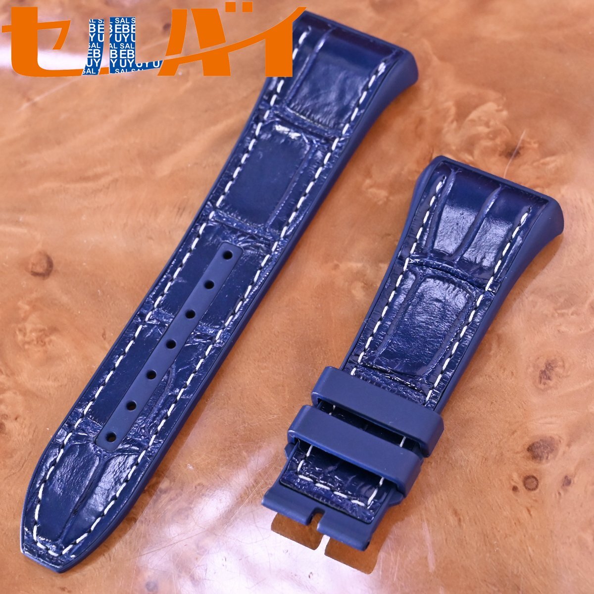 For FRANCK MULLER フランク・ミュラー 汎用ワニレザーベルト