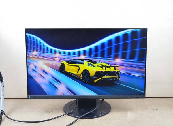 6135 超狭額ベゼル 2022年製品 EIZO EV2460 23.8型ワイド 使用時間1314h フルHD HDMI IPS 回転 スピーカー LED ディスプレイ