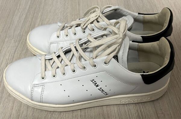 アディダスオリジナルス スタンスミスLUX オールレザー 白/黒 27cm adidas スニーカー アディダス スタンスミス ホワイト