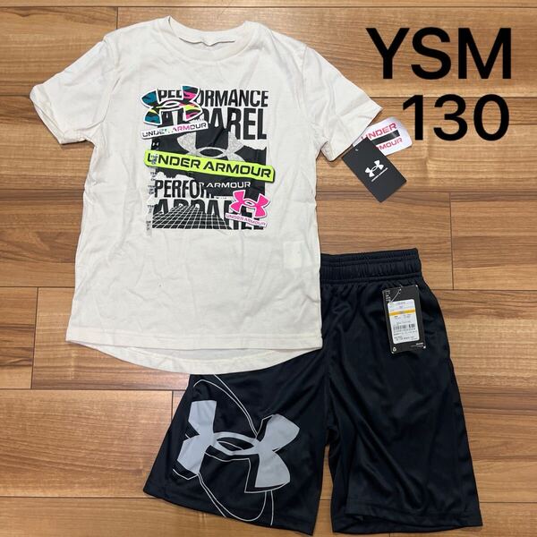 130 アンダーアーマー セットアップ 半袖 Tシャツ ハーフパンツ 短パンジャージ ズボン パンツ