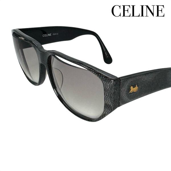 CELINE セリーヌ CLF982 馬車 サングラス 眼鏡 メガネ ブラック ゴールド 金 レディース メンズ レディース ユニセックス