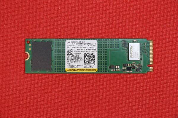 ★送料無料★ Micron SSD NVMe 256GB/ 使用時間 1339時間(正常)/ PCIe Gen4 x4対応/ MTFDKBA256TFK/ M.2 Type2280/ 管理番号177
