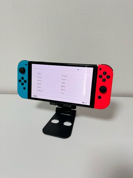 【送料無料】Nintendo Switch (有機ELモデル) 本体+コントローラーLRのみ 動作確認済み