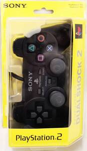 【B】【16984】☆★PS2 アナログコントローラー SONY DUALSHOCK2 デュアルショック2 Playstation2 ブラック 黒 箱有 動作未確認 現状品☆★