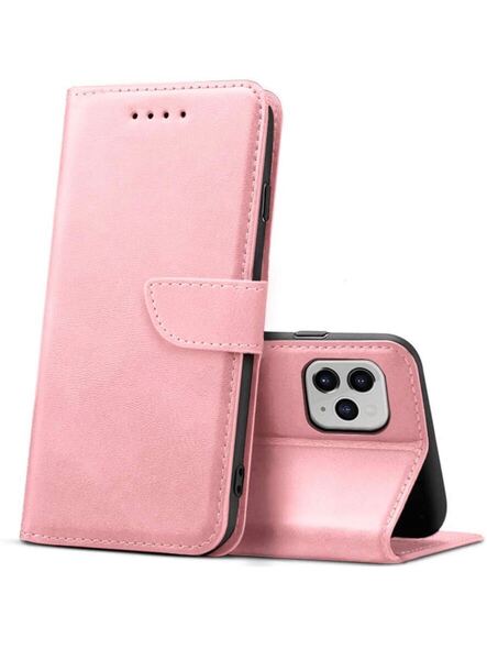 iPhone 12Pro Max 手帳型 ケース スタンド機能付き カード収納 耐衝撃 シンプル PUレザー ケース ピンク