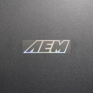 【文字だけ残るタイプ】AEM カッティングステッカー オーロラ 1枚 縦31mm×横110mm | 新品 | 未使用 | 切文字 | 切り文字 | 高品質
