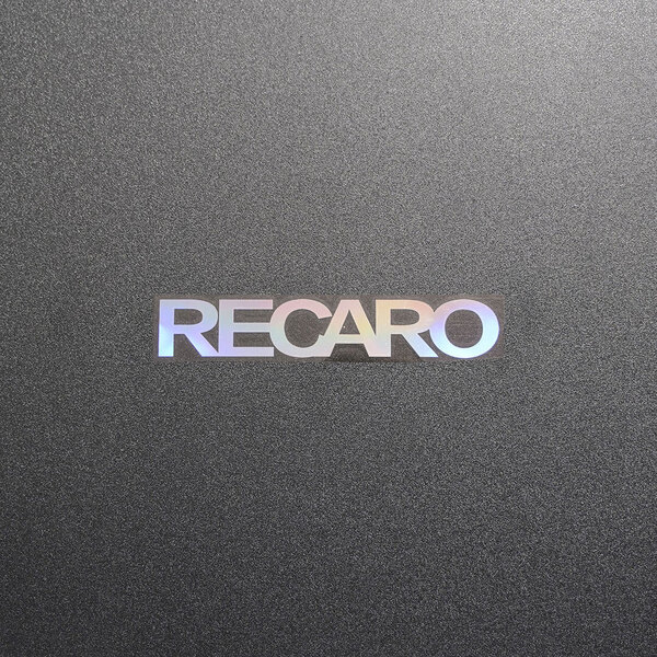 【文字だけ残るタイプ】RECARO レカロ カッティングステッカー オーロラ 1枚 縦19mm×横110mm | 新品 | 未使用 | 切文字 | 切り文字