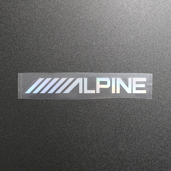 【文字だけ残るタイプ】ALPINE アルパイン カッティングステッカー オーロラ 1枚 縦19mm×横150mm |新品|未使用|切文字|切り文字
