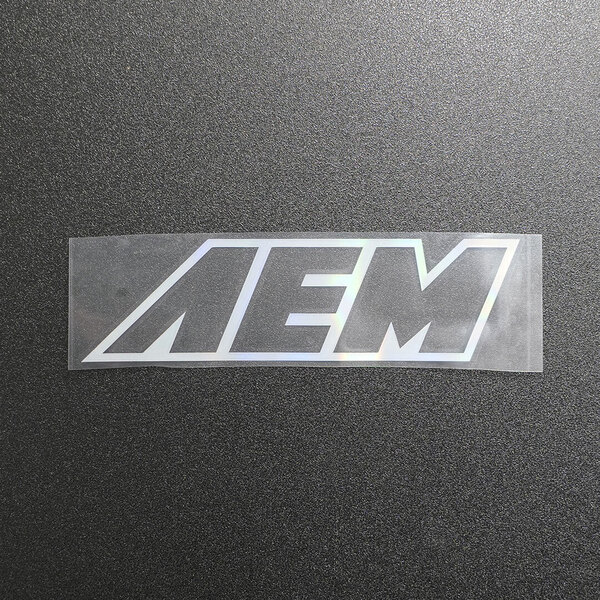 【文字だけ残るタイプ】AEM カッティングステッカー オーロラ 1枚 縦41mm×横150mm | 新品 | 未使用 | 切文字 | 切り文字 | 高品質