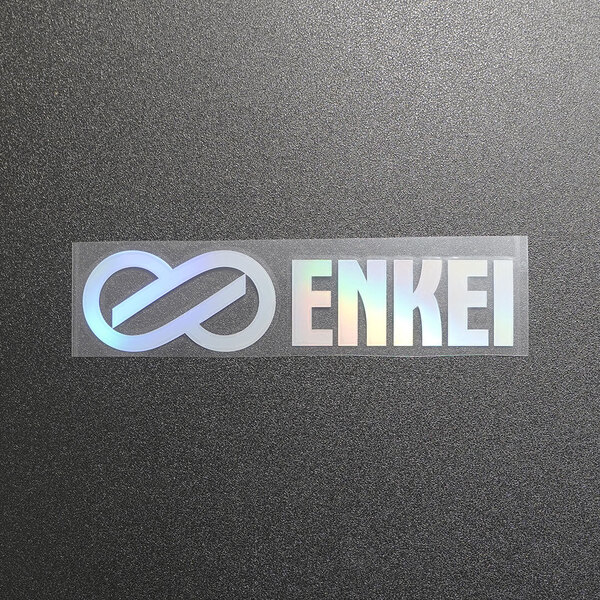 【文字だけ残るタイプ】ENKEI エンケイ カッティングステッカー オーロラ 1枚 縦36mm×横150mm | 新品 | 未使用 | 切文字 | 切り文字