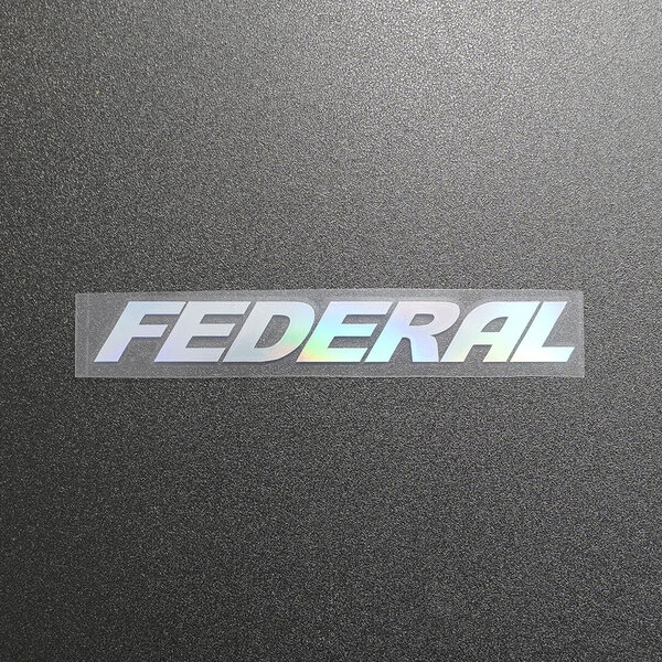 【文字だけ残るタイプ】FEDERAL フェデラル カッティングステッカー オーロラ 1枚 縦19mm×横150mm |新品|未使用|切文字|切り文字