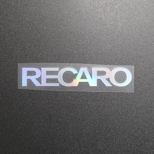 【文字だけ残るタイプ】RECARO レカロ カッティングステッカー オーロラ 1枚 縦25mm×横150mm | 新品 | 未使用 | 切文字 | 切り文字