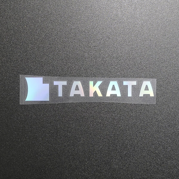 【文字だけ残るタイプ】TAKATA タカタ カッティングステッカー オーロラ 1枚 縦27mm×横150mm | 新品 | 未使用 | 切文字 | 切り文字