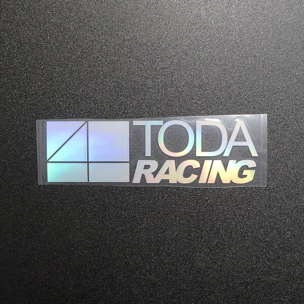 【文字だけ残るタイプ】TODA RACING 戸田レーシング カッティングステッカー オーロラ 1枚 縦44mm×横150mm | 新品 | 未使用