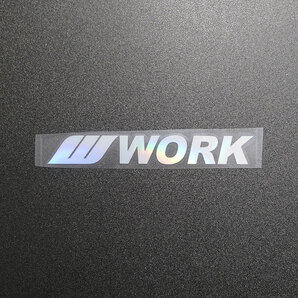 【文字だけ残るタイプ】WORK ワーク カッティングステッカー オーロラ 1枚 縦20mm×横149mm | 新品 | 未使用 | 切文字 | 切り文字
