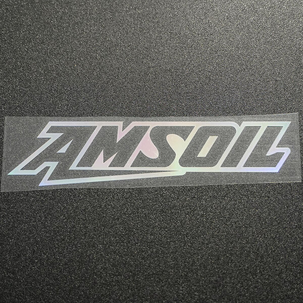 【文字だけ残るタイプ】AMSOIL アムズオイル カッティングステッカー オーロラ 1枚 縦46m×横201mm |新品|未使用|切文字|切り文字