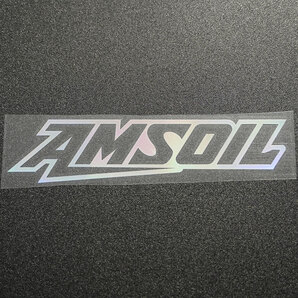 【文字だけ残るタイプ】AMSOIL アムズオイル カッティングステッカー オーロラ 1枚 縦46m×横201mm |新品|未使用|切文字|切り文字