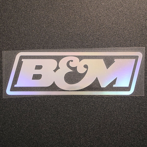 【文字だけ残るタイプ】B&M カッティングステッカー オーロラ 1枚 縦64m×横202mm | 新品 | 未使用 | 切文字 | 切り文字 | 高品質