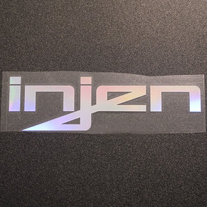 【文字だけ残るタイプ】injen カッティングステッカー オーロラ 1枚 縦57mm×横201mm | 新品 | 未使用 | 切文字 | 切り文字 | 高品質