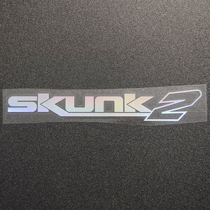 【文字だけ残るタイプ】skunk2 カッティングステッカー オーロラ 1枚 縦32mm×横201mm | 新品 | 未使用 | 切文字 | 切り文字 | 高品質