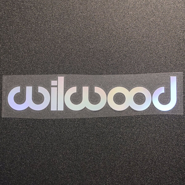 【文字だけ残るタイプ】wilwood ウィルウッド カッティングステッカー オーロラ 1枚 縦41mm×横202mm |新品|未使用|切文字|切り文字