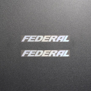 【文字だけ残るタイプ】FEDERAL フェデラル カッティングステッカー オーロラ 2枚 縦14mm×横110mm |新品|未使用|切文字|切り文字