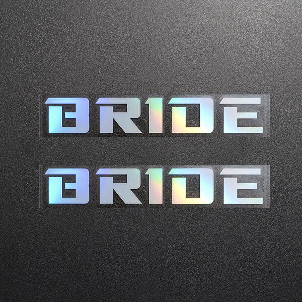 【文字だけ残るタイプ】BRIDE ブリッド カッティングステッカー オーロラ 2枚 縦24mm×横150mm | 新品 | 未使用 | 切文字 | 切り文字