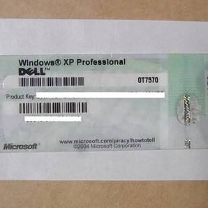 ◎ Microsoft Windows XP Professional COAシール プロダクトキー DELL 管PK0038