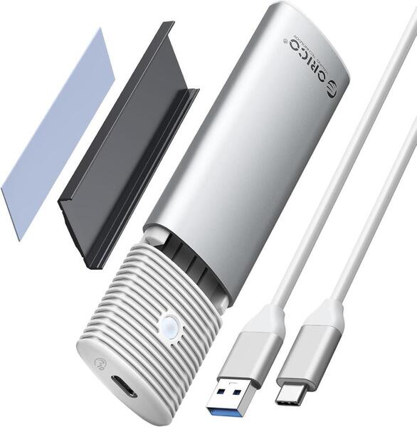 ORICO M.2 SSD 外付けケース M.2 SSD ケース USB 3.2 Gen 2 10Gbps 【NVME/PCIE専用】工具不要 アルミ制