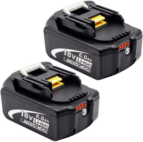 マキタ 互換バッテリー 一個のみ 6.0Ah 18V BL1830 BL1850 BL1860対応 対応 残量表示付き PSE取得済み