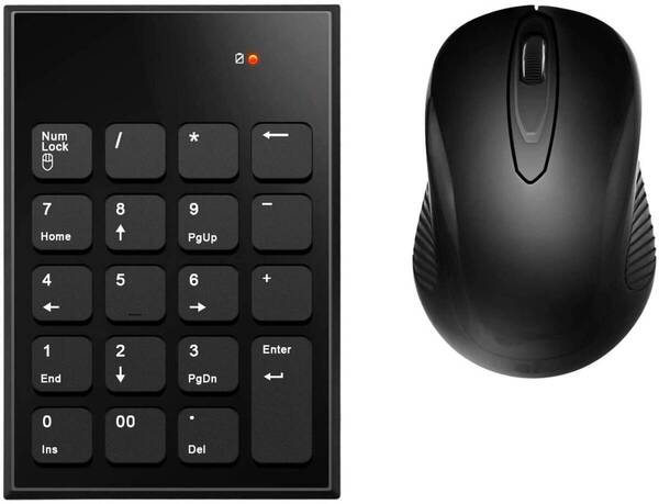 ワイヤレステンキーとマウスセット USB受信機能付き 2.4G Mini USB