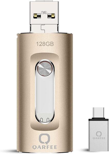 128GB USBメモリフラッシュドライブ PC/Android IOS対応