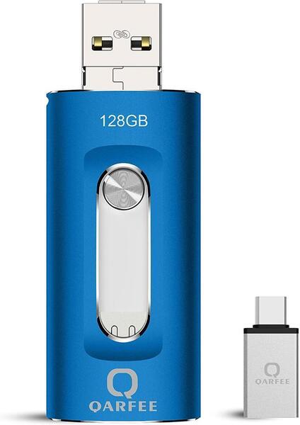 128GB USBメモリフラッシュドライブ PC/Android IOS対応