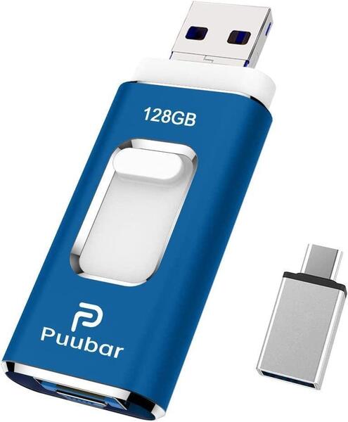 128GB USBメモリ4in1フラッシュドライブ PC/Android/IOS対応