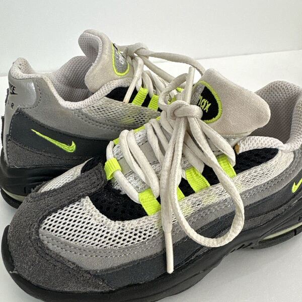 AIR MAX95 TD イエローグラデ キッズ 15cm kids baby コレクター エアマックス 95 90 1 96 古着
